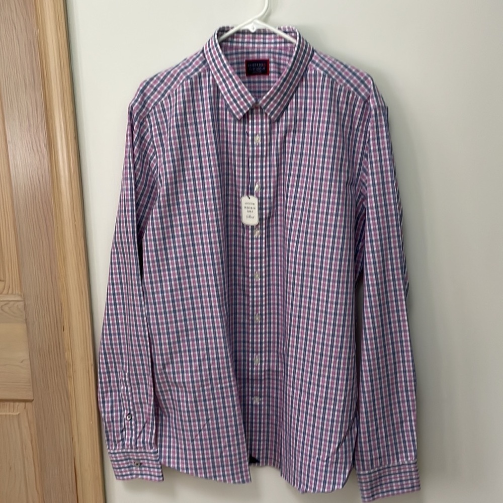 UNTUCKit Plaid Shirt men’s XXL tall slim wrinkle free